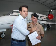 Governador Ratinho Junior devolve avião