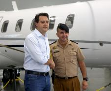 Governador Ratinho Junior devolve avião