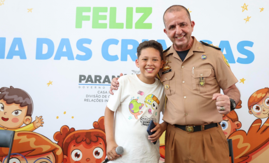 Evento comemorativo ao Dia das Crianças realizado no Palácio Iguaçu.